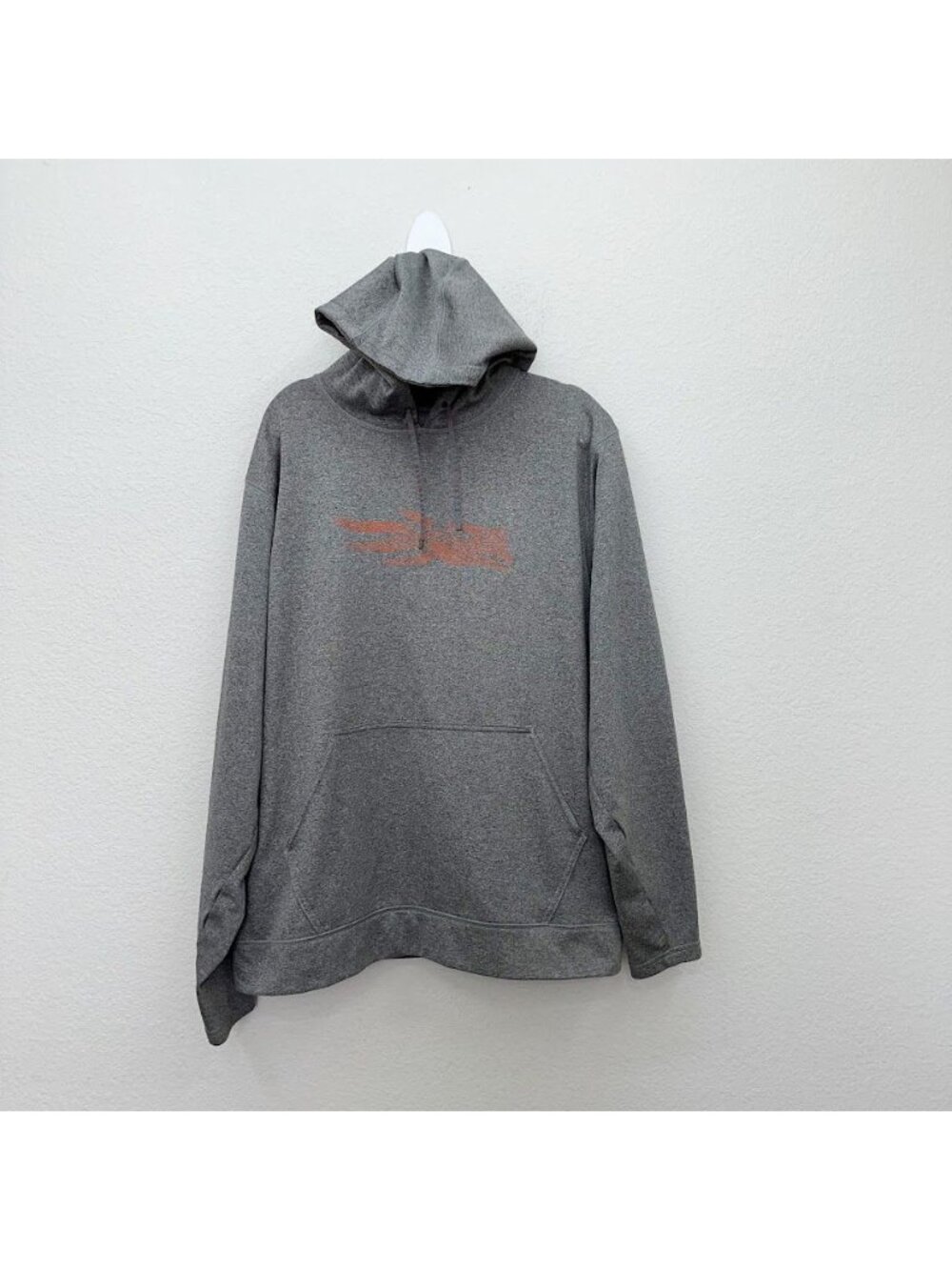Sitka Gear Grey Topo Logo Graphic Pull Over Hoodie Sweatshirt Thumbholes Mens XL
